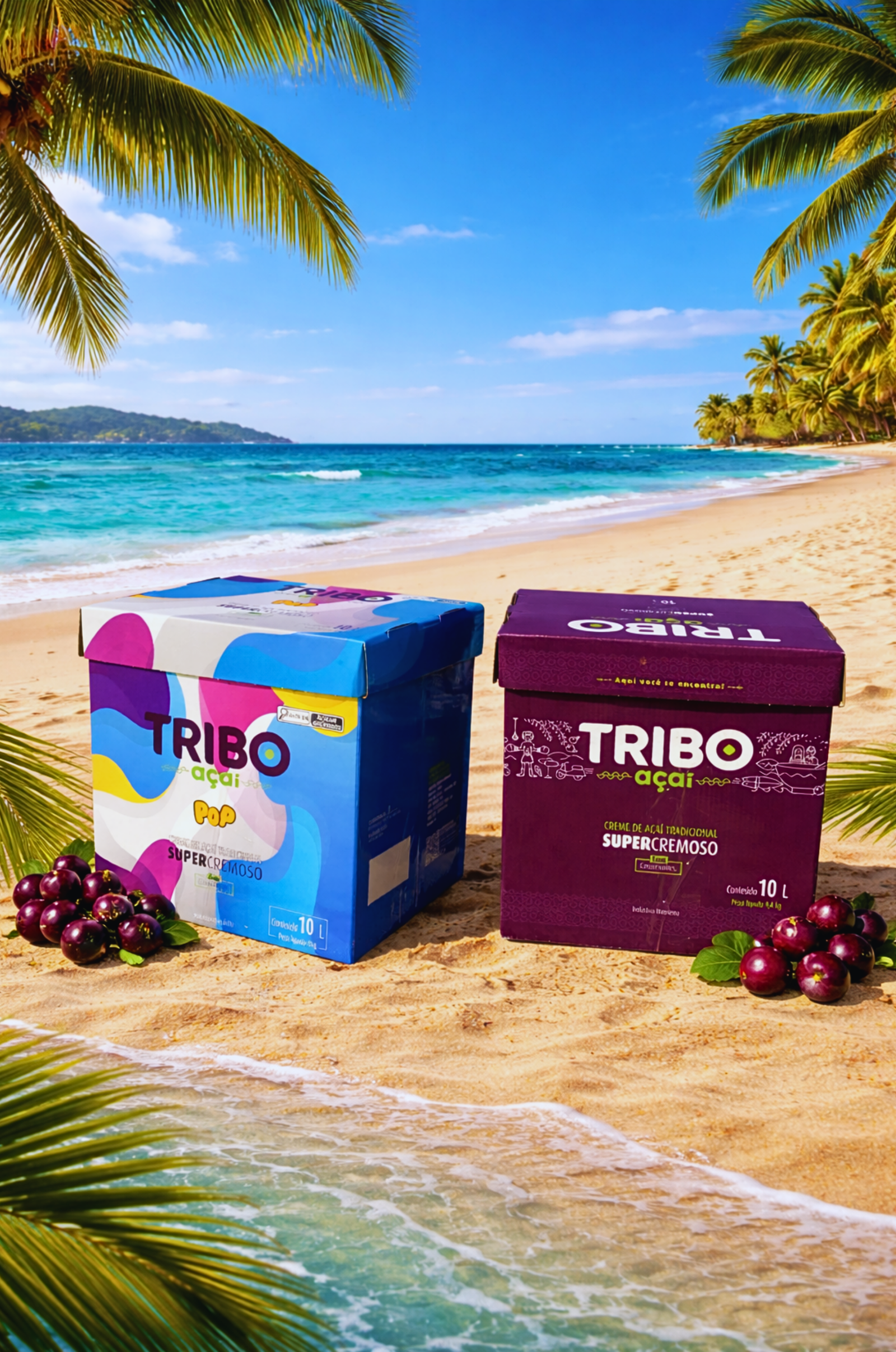 Tribo Açaí na praia